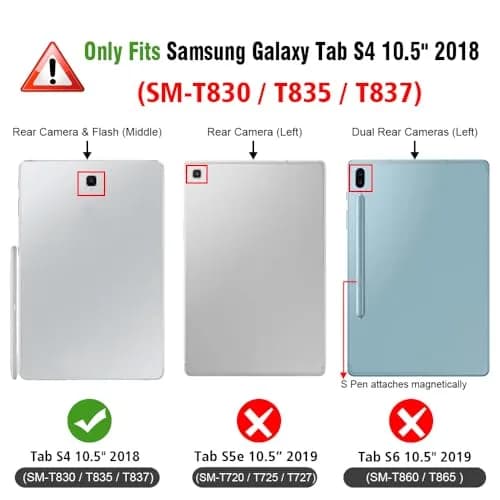 FINTIE Slim Case for Samsung Galaxy Tab S4 10.5 2018 | Flip Stand, S Pen Holder, Lightweight thumbnail 2