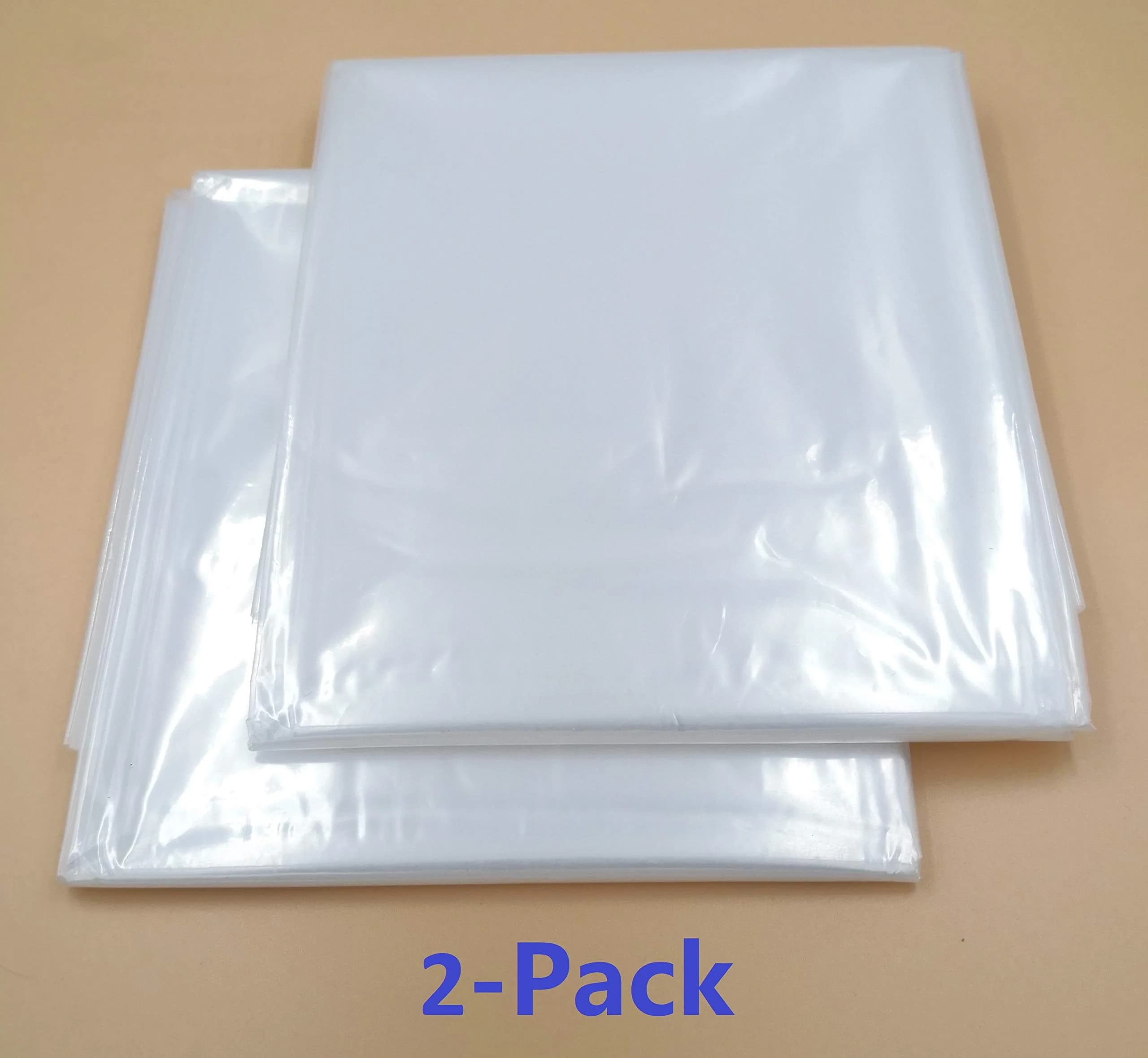 ComfortHome Mattress Bag for Moving and Storage, Twin/Full Size, 2-Pack (Clear) — Twin/Full / 4 Mil thumbnail 3