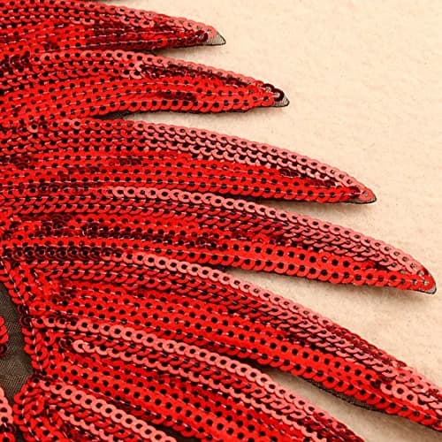 Kennedy Manufacturing Sequins Large Angel Wings Patches 13 in (33 cm) | Eye-Catching DIY Embellishments for Jackets & Jeans thumbnail 5