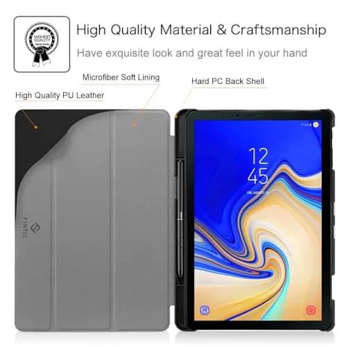 FINTIE Slim Case for Samsung Galaxy Tab S4 10.5 2018, Blossom | Protective Flip Cover with Stand & S Pen Holder thumbnail 5