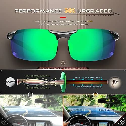 ATTCL Polarized Sunglasses Men Al-Mg Metal UV400 20g | True Vision Protection for Active Outdoors thumbnail 5