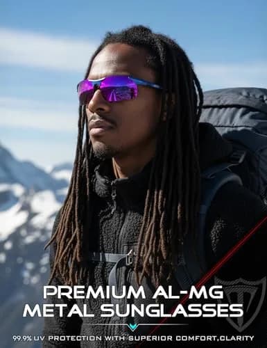 ATTCL Polarized Sunglasses Men Al-Mg Metal UV400 | Lightweight, Anti-Glare, Sports-Ready (70-120 chars) thumbnail 3