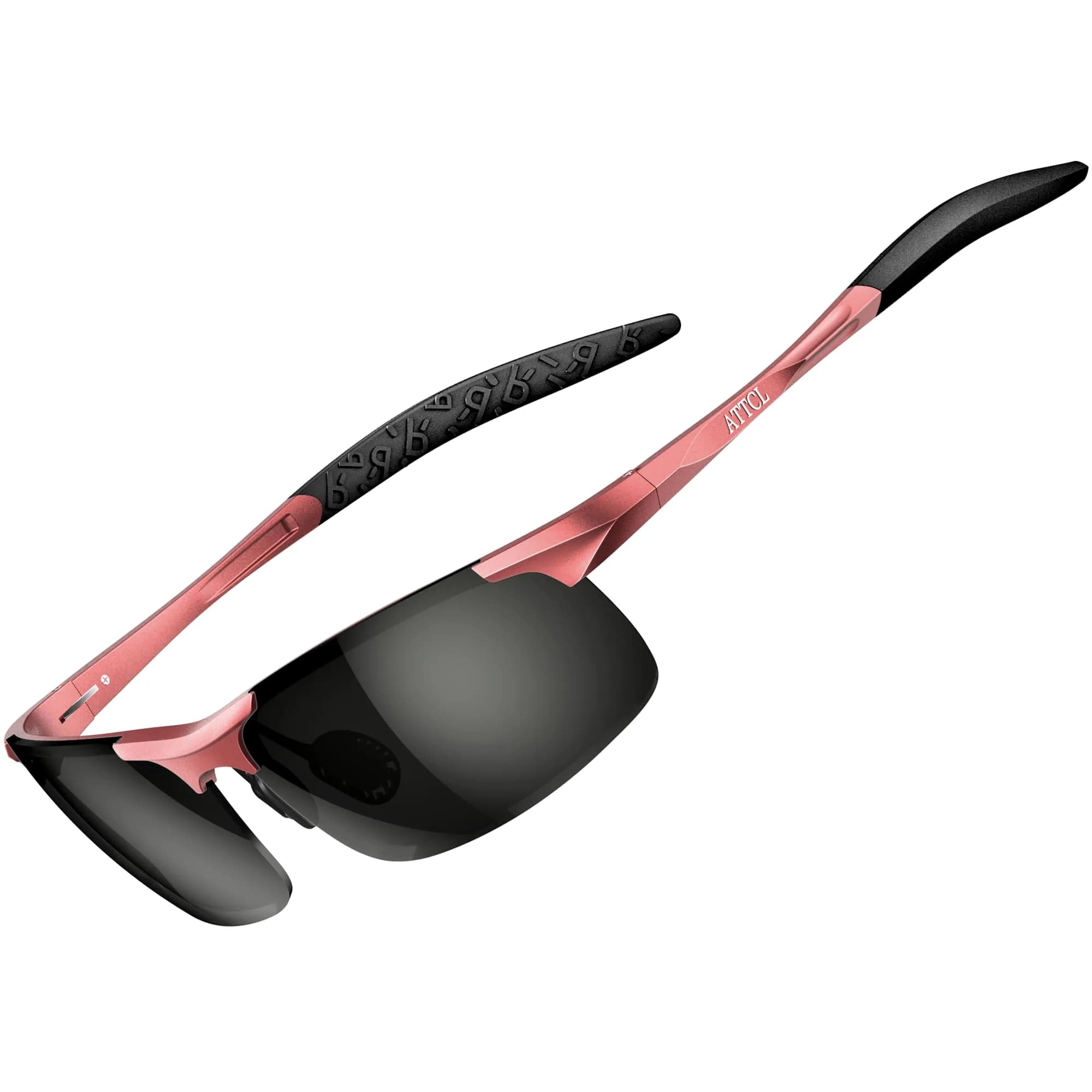 ATTCL 2026-Red-Black Polarized Sports Sunglasses for Men - Non-Mirrored, UV Protection - main product image