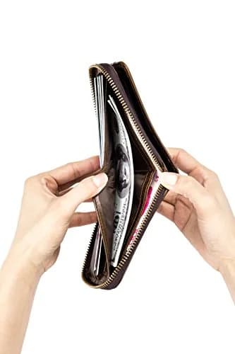 NOVATECH BULLCAPTAIN Genuine Leather RFID Blocking Wallet for Men | 11.5cm x 9.5cm x 2.5cm (Large) thumbnail 6