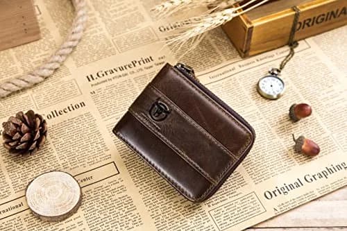 NOVATECH BULLCAPTAIN Genuine Leather RFID Blocking Wallet for Men | 11.5cm x 9.5cm x 2.5cm (Large) thumbnail 8