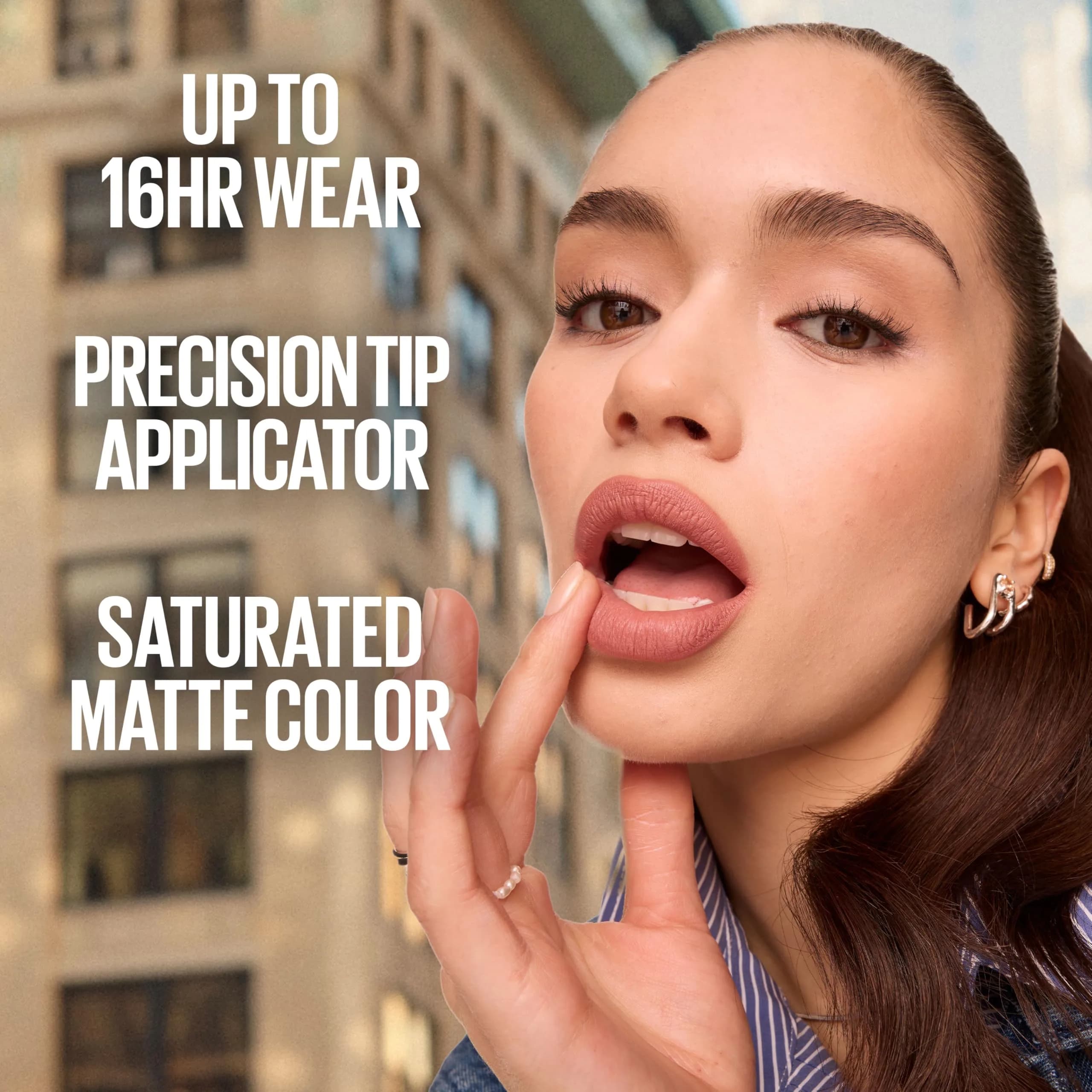 Maybelline Super Stay Matte Ink Liquid Lipstick, Artist (Deep Pink) 5ml (0.17 Fl Oz) | 16-Hour Transfer-Proof Matte Wear - view 4
