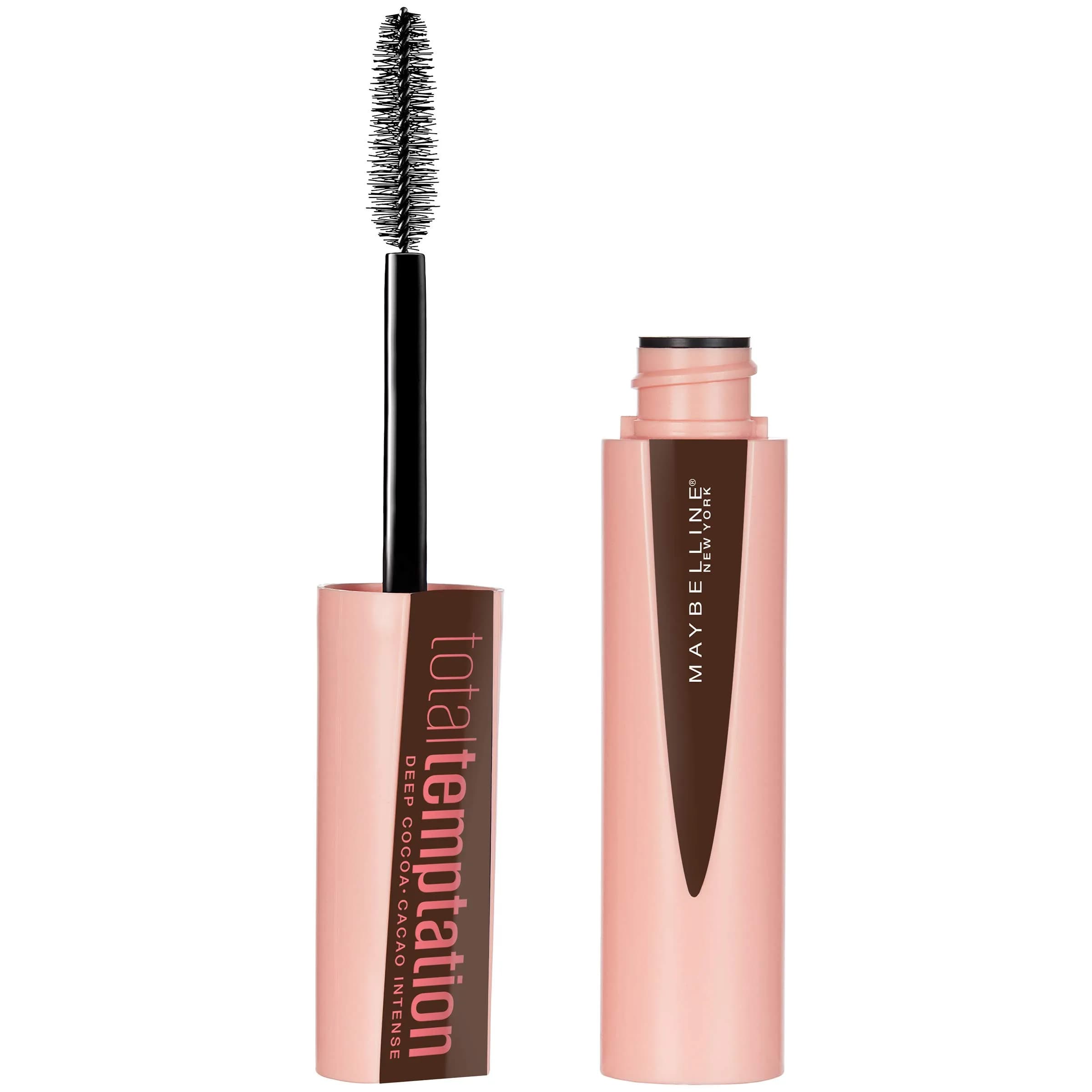 Maybelline Total Temptation Washable Mascara Makeup, Deep Cocoa, 8ml (0.27 Fl Oz) | Ophthalmologist Tested — WASHABLE DEEP COCOA