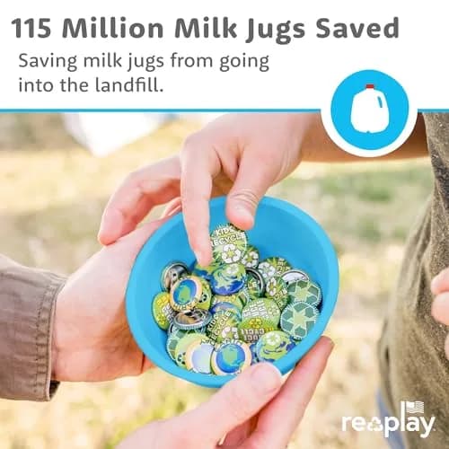 Re-Play 12 oz. Toddler Bowls Set of 4 | Deep-Walled, Durable & Reusable Snack & Meal Bowls, BPA-Free, Made in USA from Recycled Plastic thumbnail 6