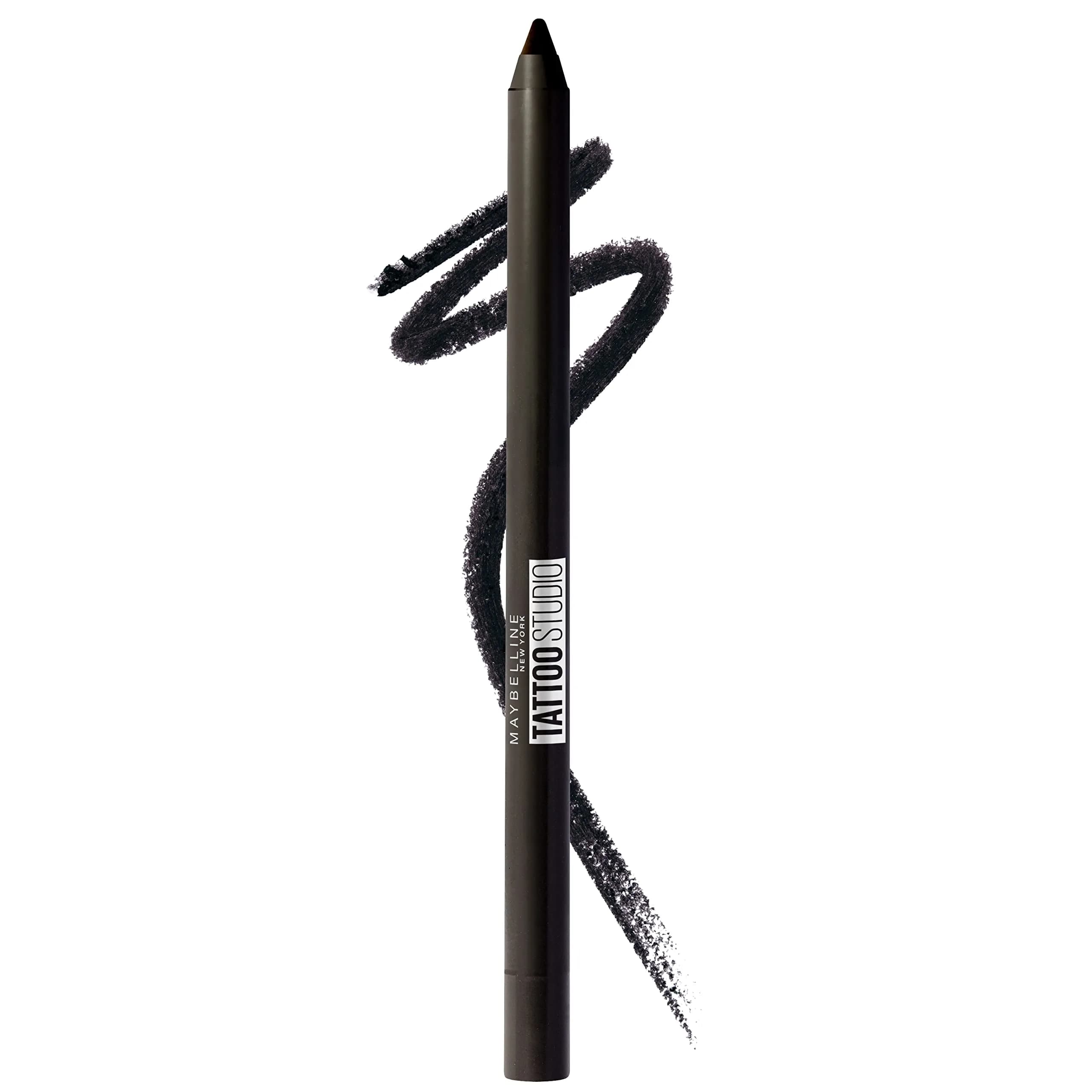Maybelline TattooStudio Sharpenable Eyeliner Pencil Deep Onyx | Waterproof Gel Pencil with 36 Hour Wear — 900 DEEP ONYX
