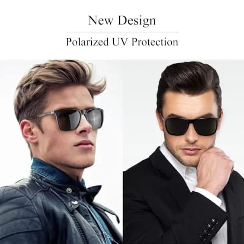 monrich Polarized Sunglasses for Men Aluminum Rectangular Sun Glasses | UV400 Protection & Classic Retro Style thumbnail 2