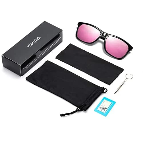 monrich Polarized Rectangular Sunglasses for Men, Aluminum-Magnesium Frame 59mm (2.32 in) | UV400 Protection thumbnail 7