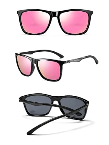 monrich Polarized Rectangular Sunglasses for Men, Aluminum-Magnesium Frame 59mm (2.32 in) | UV400 Protection thumbnail 3