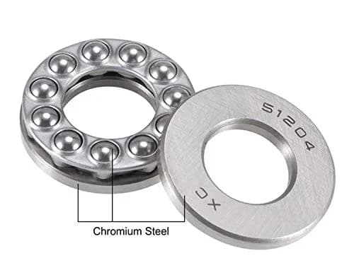 XMHF Thrust Ball Bearing 20mm x 40mm x 14mm | Carbon Steel Axial Load Support for Low-Speed Machinery thumbnail 2