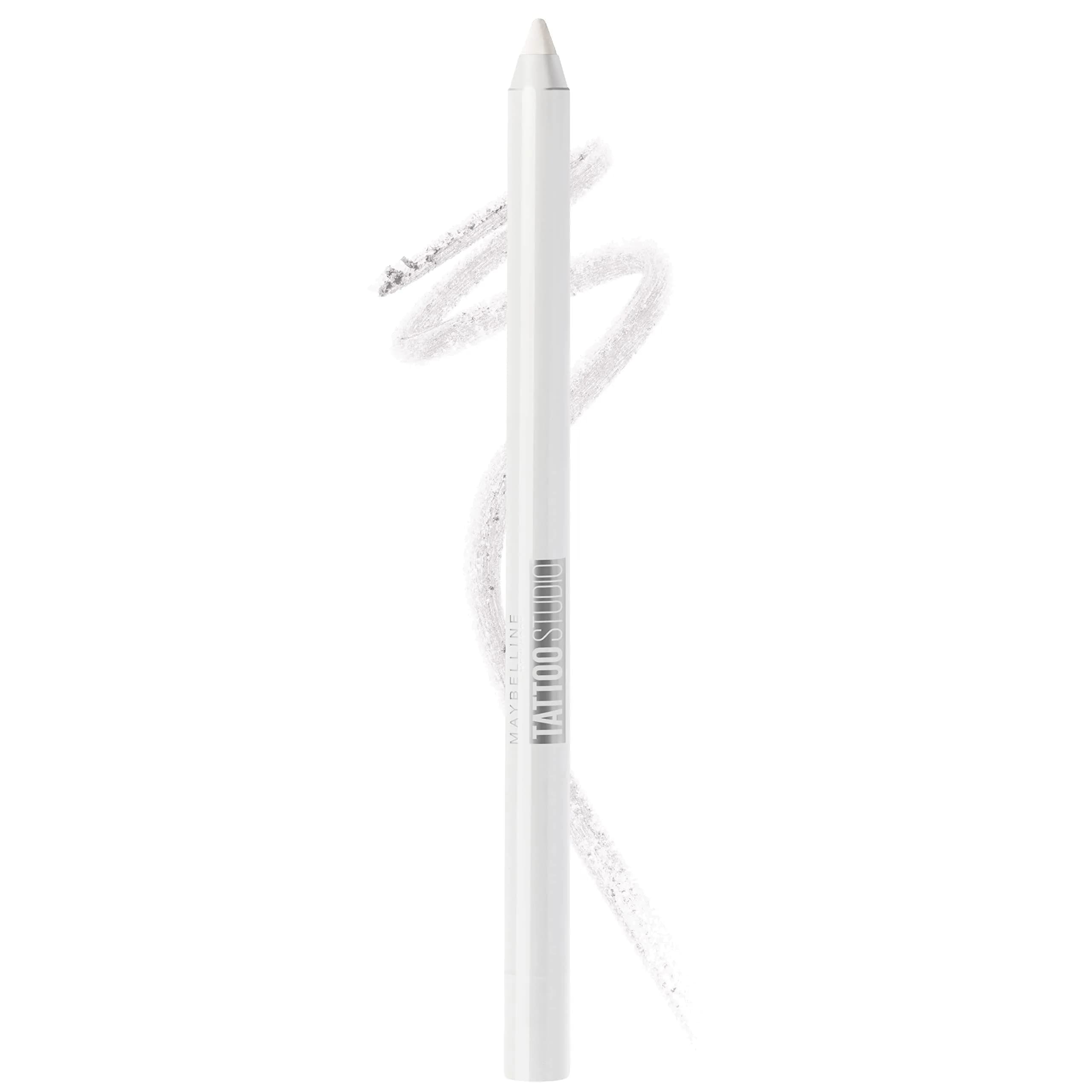 Maybelline TattooStudio Sharpenable Eyeliner Pencil, 36 Hour Wear, Waterproof, Polished White | Precision Gel Pigments thumbnail 1