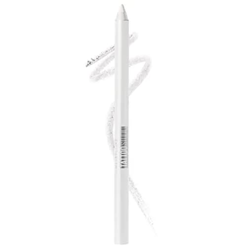 Maybelline TattooStudio Sharpenable Eyeliner Pencil, 36 Hour Wear, Waterproof, Polished White | Precision Gel Pigments — 970 POLISHED WHITE