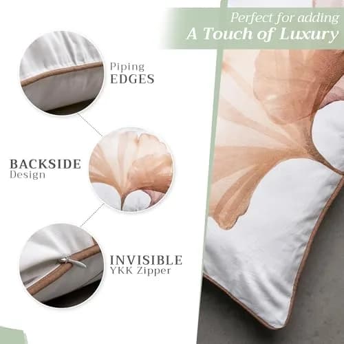 Maison d' Hermine Throw Pillow Cover 20" x 20" | 100% Cotton, Elegant European Design thumbnail 4