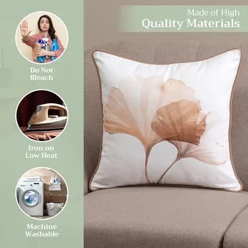 Maison d' Hermine Throw Pillow Cover 20" x 20" | 100% Cotton, Elegant European Design thumbnail 3