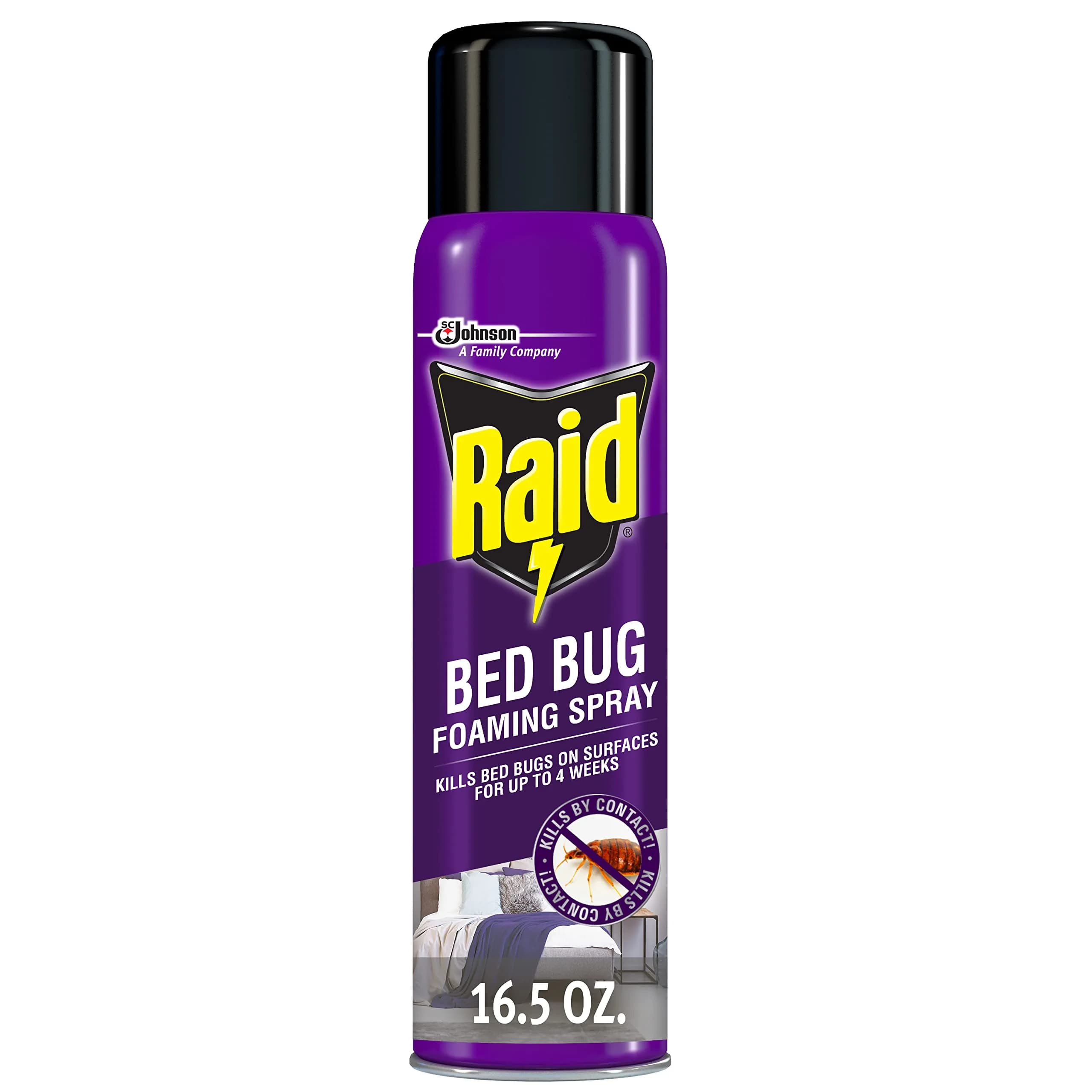 Raid Bed Bug Foaming Spray 16.5 oz (488 ml) | Kills Bed Bugs and Eggs for Weeks - main product image