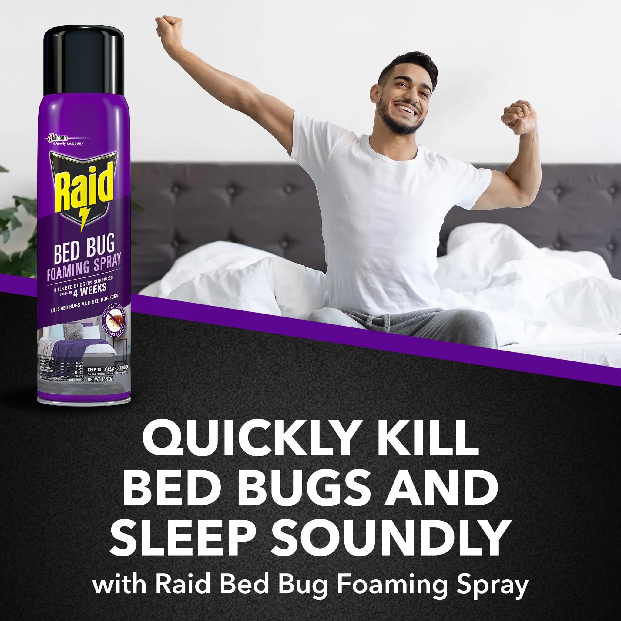 Raid Bed Bug Foaming Spray 16.5 oz (488 ml) | Kills Bed Bugs and Eggs for Weeks - view 7