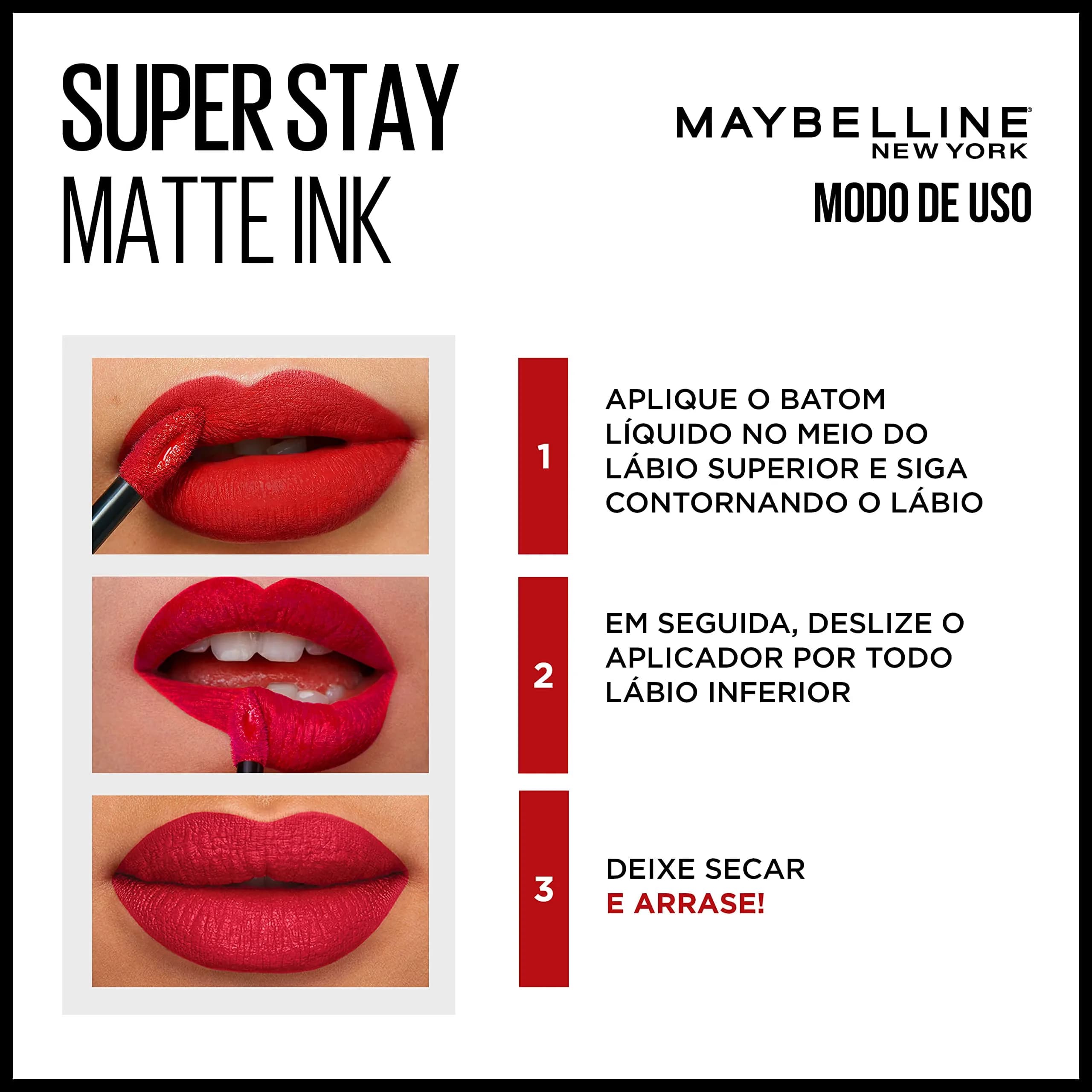 Maybelline Super Stay Matte Ink Liquid Lipstick, Founder Cranberry Red, 5ml (0.17 Fl Oz) | Long-Lasting Matte Color - view 4