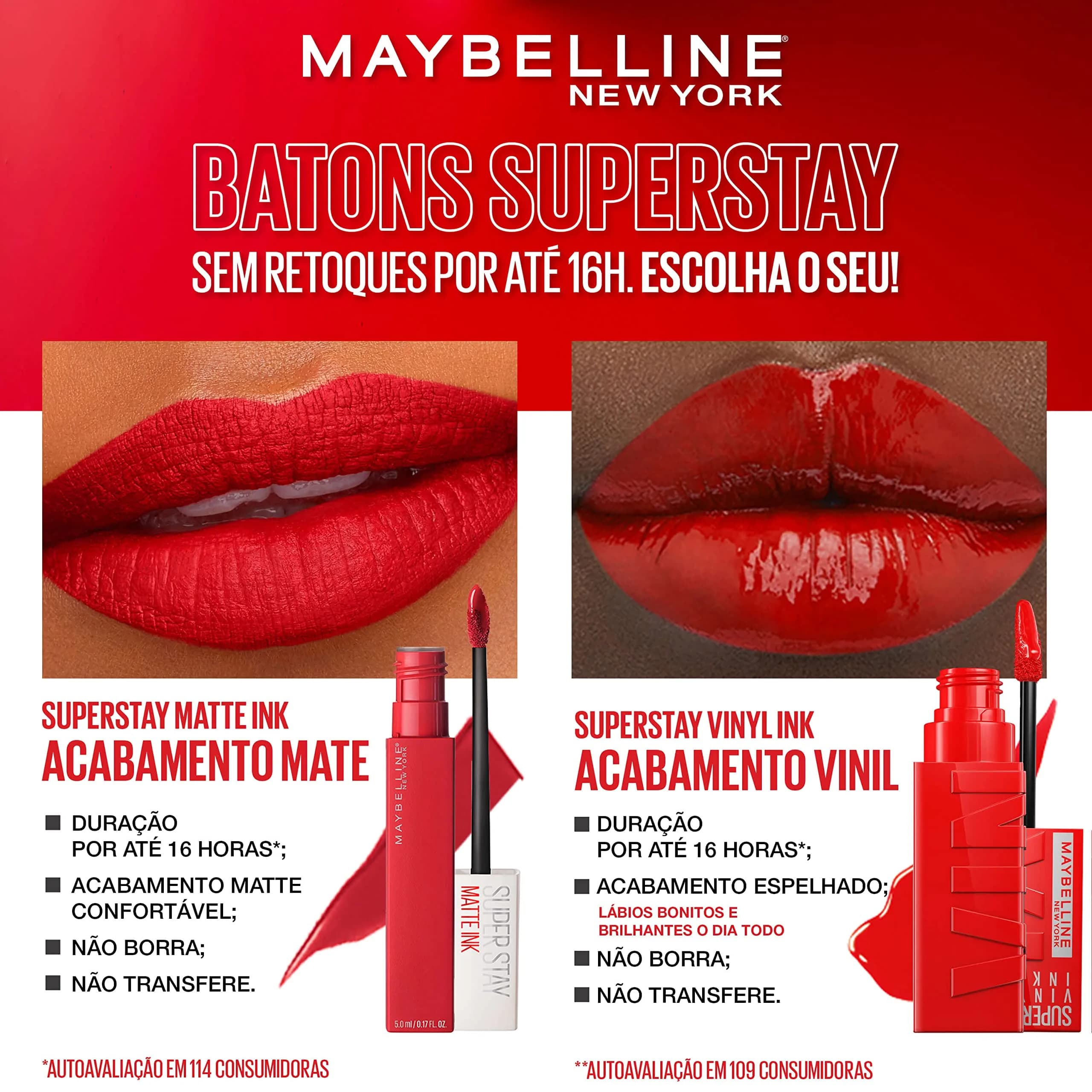 Maybelline Super Stay Matte Ink Liquid Lipstick, Founder Cranberry Red, 5ml (0.17 Fl Oz) | Long-Lasting Matte Color - view 5