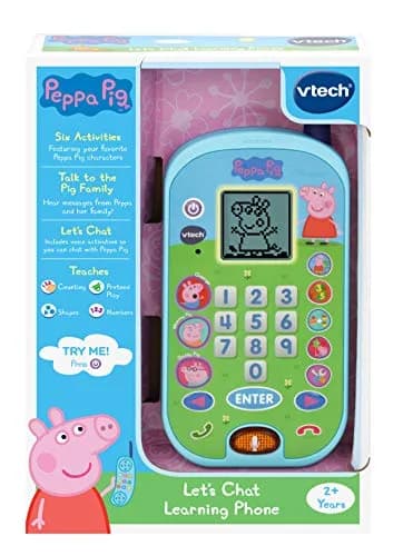 VTech Peppa Pig Let's Chat Learning Phone | Interactive Toddler Toy for Ages 2+ | Basic Math & Communication Skills thumbnail 4