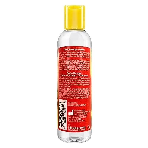 ID Lubricants 3some Flavored Sensual Massage – Strawberry Banana 4 fl oz | 3-in-1 flavored lubricant for oral, massage & warming fun thumbnail 2