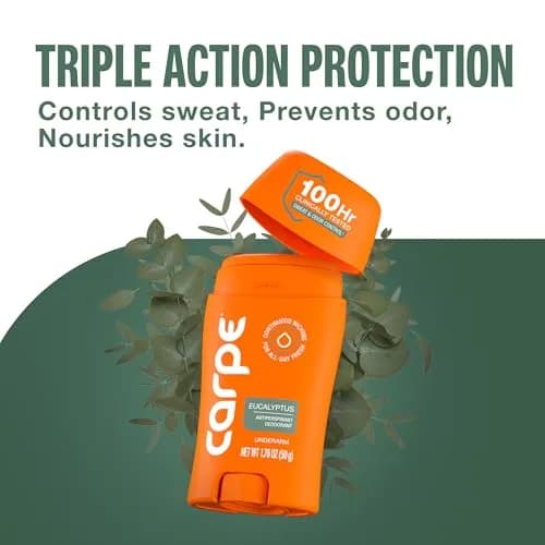 Carpe Antiperspirant Lotion Eucalyptus Scent 50ml (1.76 Fl Oz) | 100-Hour Sweat & Odor Protection thumbnail 5
