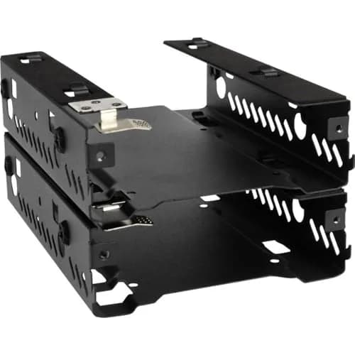Phanteks Stackable 3.5" HDD Bracket Duo Pack PH-HDDKT_03, Black | Metal Construction for 3.5" HDD/2.5" SSD thumbnail 1