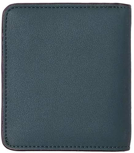 Toughergun Women's Slim Leather Wallet in 04 ReNapa Green Coal, Compact Bifold with RFID Protection & ID Window thumbnail 4