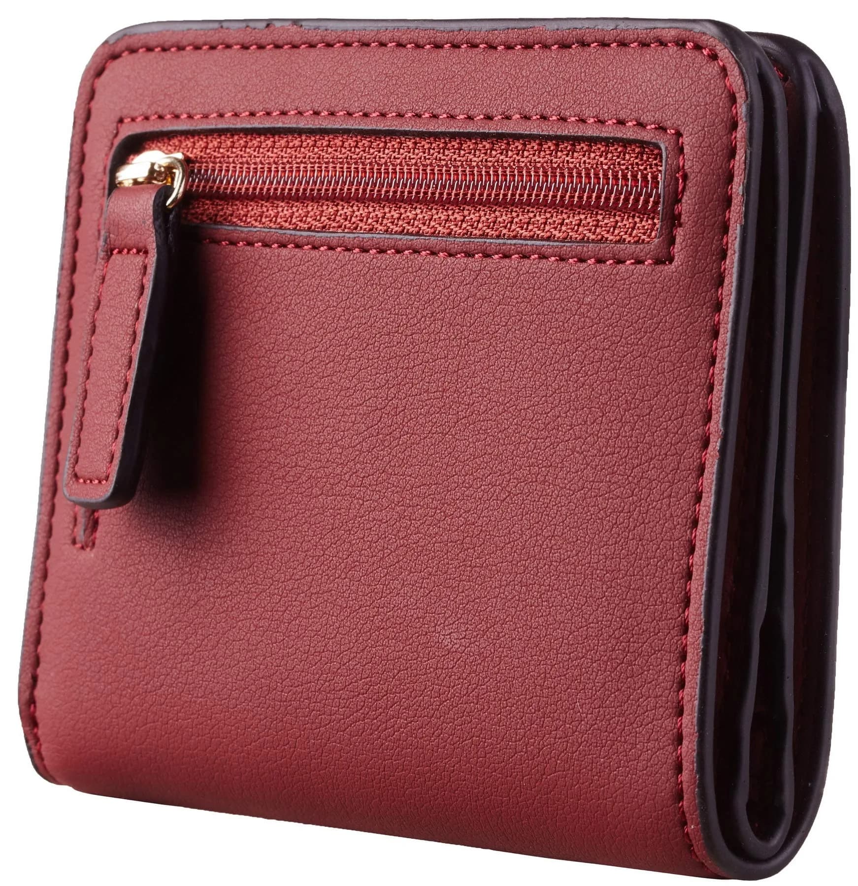 Toughergun Women's Slim Leather Wallet with RFID Protection, Compact Bifold Mini Purse 10.7cm x 9.1cm (4.2" x 3.6") | Holds 6 Cards & ID - view 5