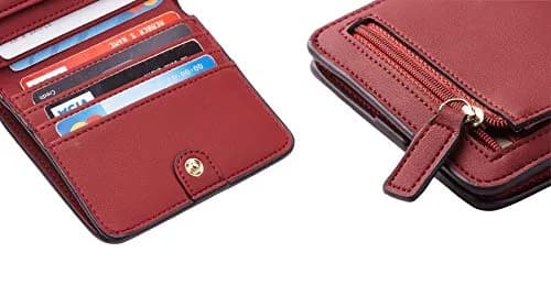 Toughergun Women's Slim Leather Wallet with RFID Protection, Compact Bifold Mini Purse 10.7cm x 9.1cm (4.2" x 3.6") | Holds 6 Cards & ID thumbnail 7