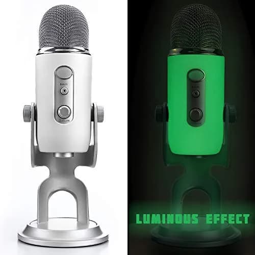 YOUSHARES Microphone Windscreen Foam & Protector for Blue Yeti & Yeti Pro | Moonwhite Foam & Silicone Cover thumbnail 3