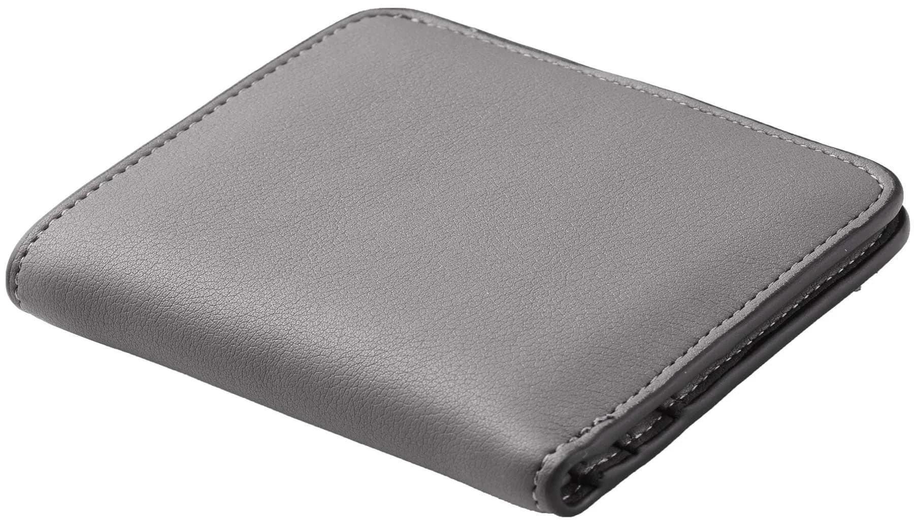 Toughergun Women's Slim Leather Wallet - 07 ReNapa Grey Light, RFID Protection, Compact Bifold Mini Purse - view 3