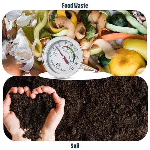Thermometer World Compost Thermometer Stainless Steel Dial with 295MM Probe & 50MM Dial | Measures 29.5cm (11.61in) Probe Length thumbnail 8