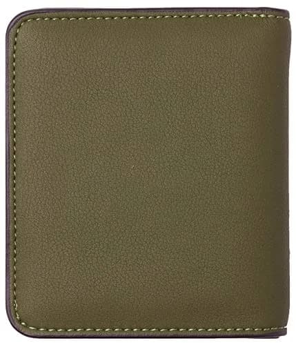 Toughergun 15 ReNapa Green Army Slim Leather Bifold Wallet for Women with RFID Protection thumbnail 4