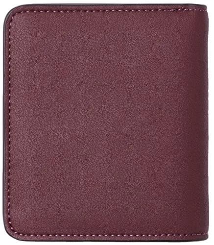 Toughergun Women's Slim Leather Wallet - Rich Red Wine Colour, RFID Protection, Compact Bifold Mini Purse thumbnail 4