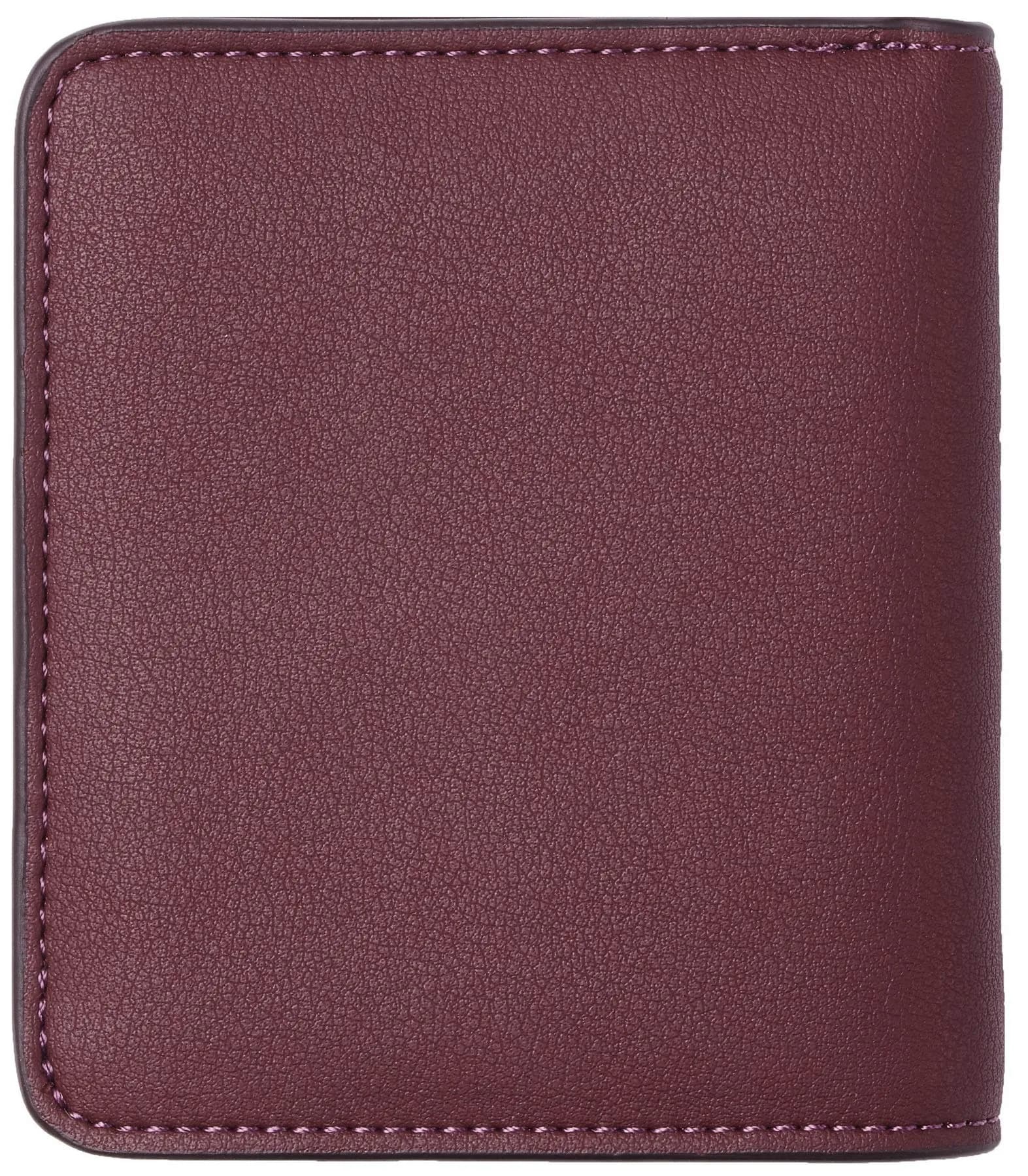 Toughergun Women's Slim Leather Wallet - Rich Red Wine Colour, RFID Protection, Compact Bifold Mini Purse - view 4