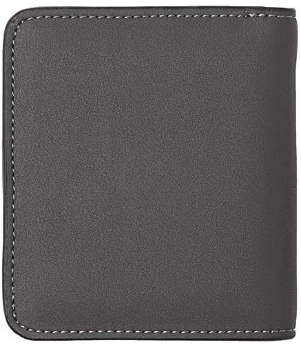 Toughergun Women's Slim Leather Wallet in 06 ReNapa Grey Deep - Compact Bifold RFID Mini Purse thumbnail 4