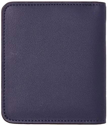 Toughergun Women's Slim Leather Bifold Wallet - 03 ReNapa Blue Navy, RFID Protection, Compact Mini Purse thumbnail 4