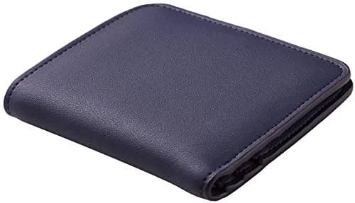 Toughergun Women's Slim Leather Bifold Wallet - 03 ReNapa Blue Navy, RFID Protection, Compact Mini Purse thumbnail 3
