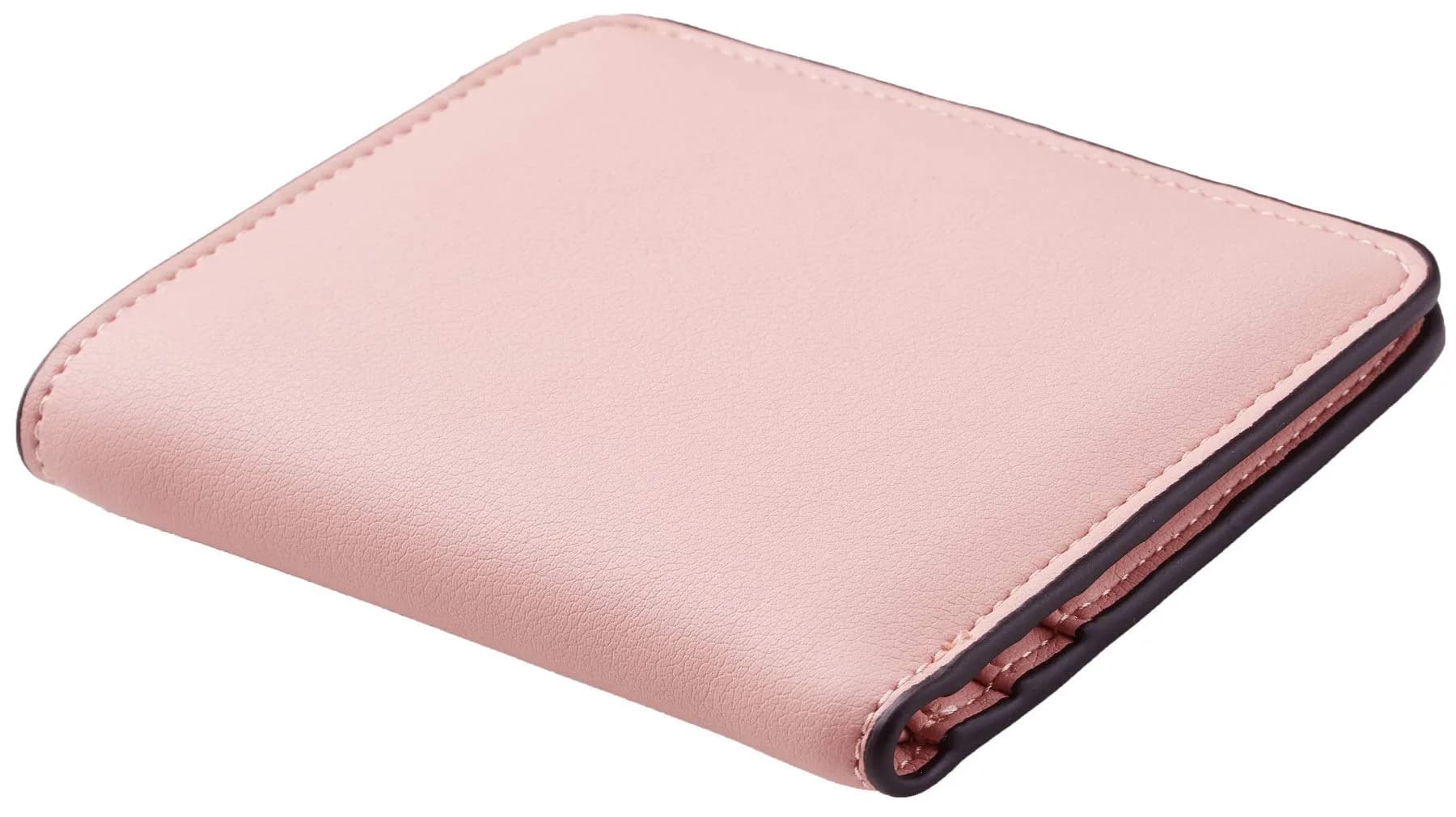 Toughergun Women's Slim Light Pink Leather Wallet with RFID Protection, Compact Bifold Mini Purse - view 3