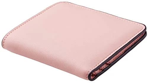 Toughergun Women's Slim Light Pink Leather Wallet with RFID Protection, Compact Bifold Mini Purse thumbnail 3