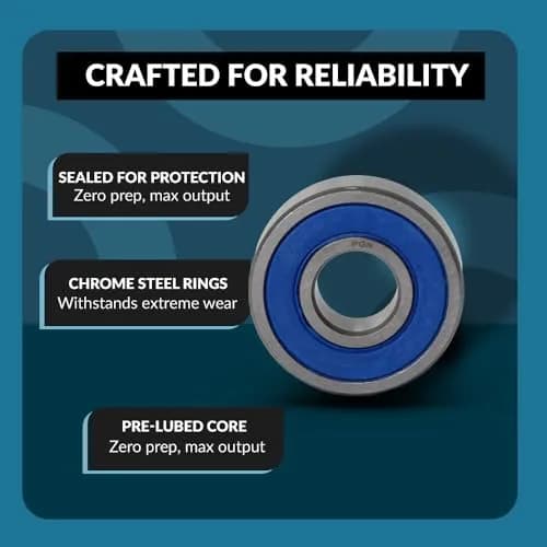 PGN 6006-2RS Ball Bearing 30mm x 55mm x 13mm | Chrome Steel Sealed for Heavy Use thumbnail 4