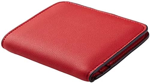 Toughergun Women's Slim Leather Bifold Wallet - 10 ReNapa Red Classic, RFID Protection, Compact Mini Purse thumbnail 3