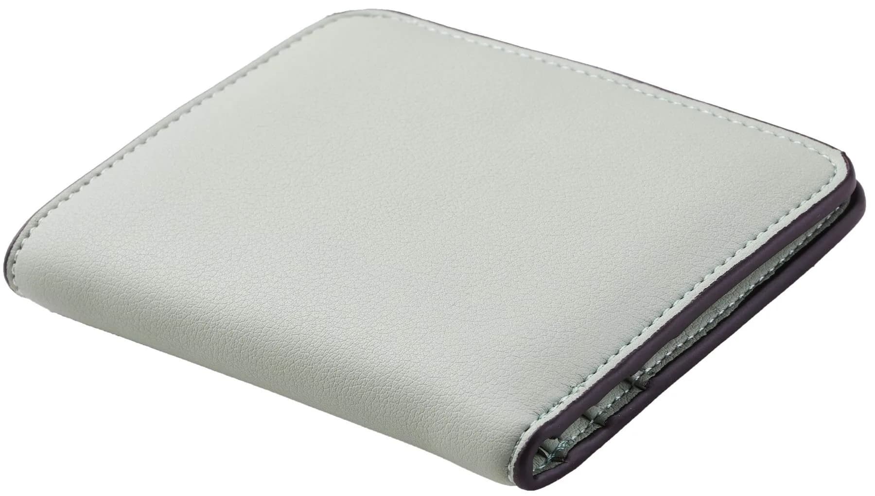 Toughergun Women's Slim Leather Wallet - 05 ReNapa Green Light, RFID Protection, Compact Bifold Mini Purse - view 3