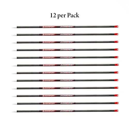 Bloodsport Judgement Bare Shaft Arrow 500 Spine | Lightweight, Accurate, Tough (70-120 chars) thumbnail 3