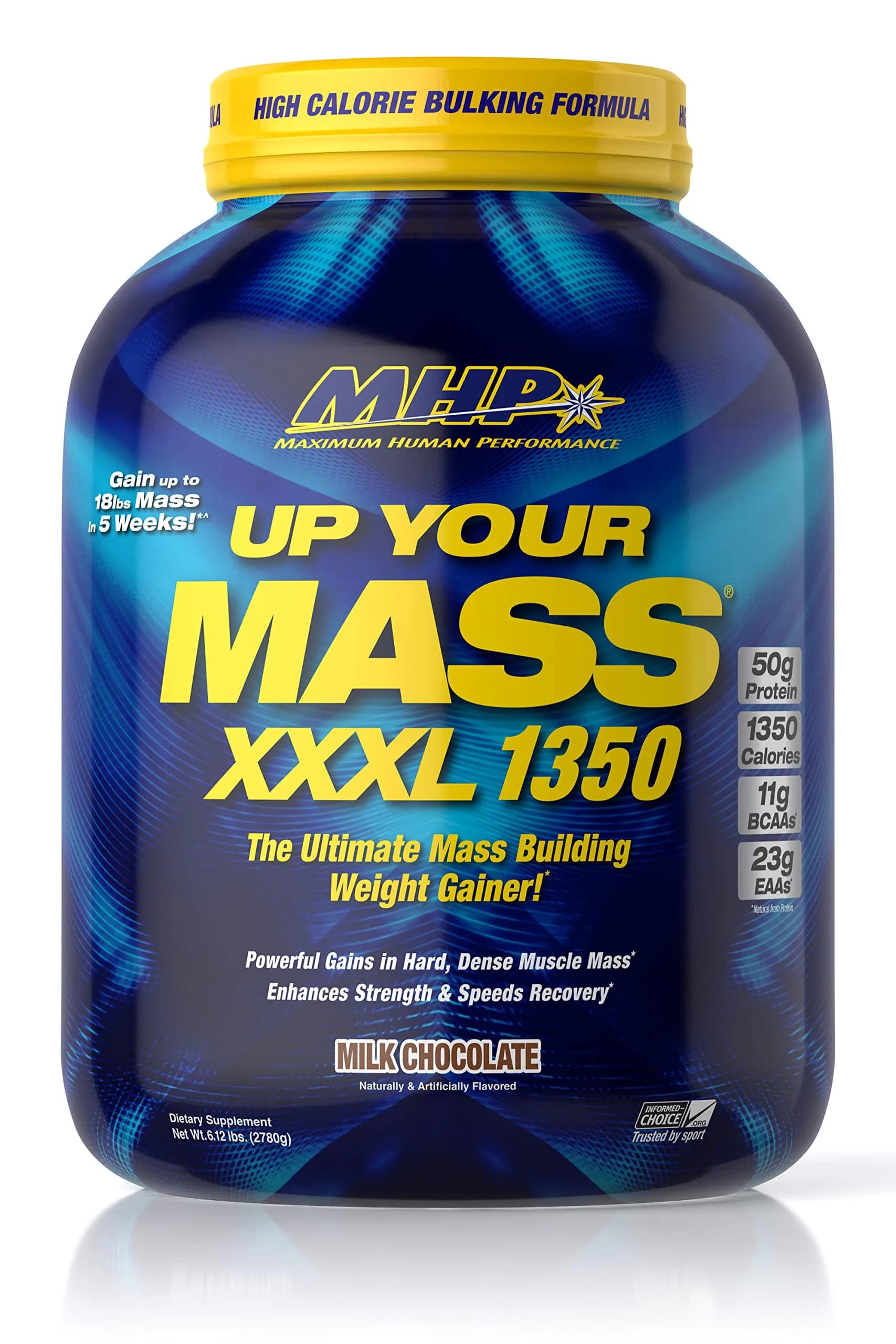 Maximum Human Performance UYM XXXL 1350g | Muscle Mass Builder with 50g Protein & 11g BCAAs (70-120 chars)