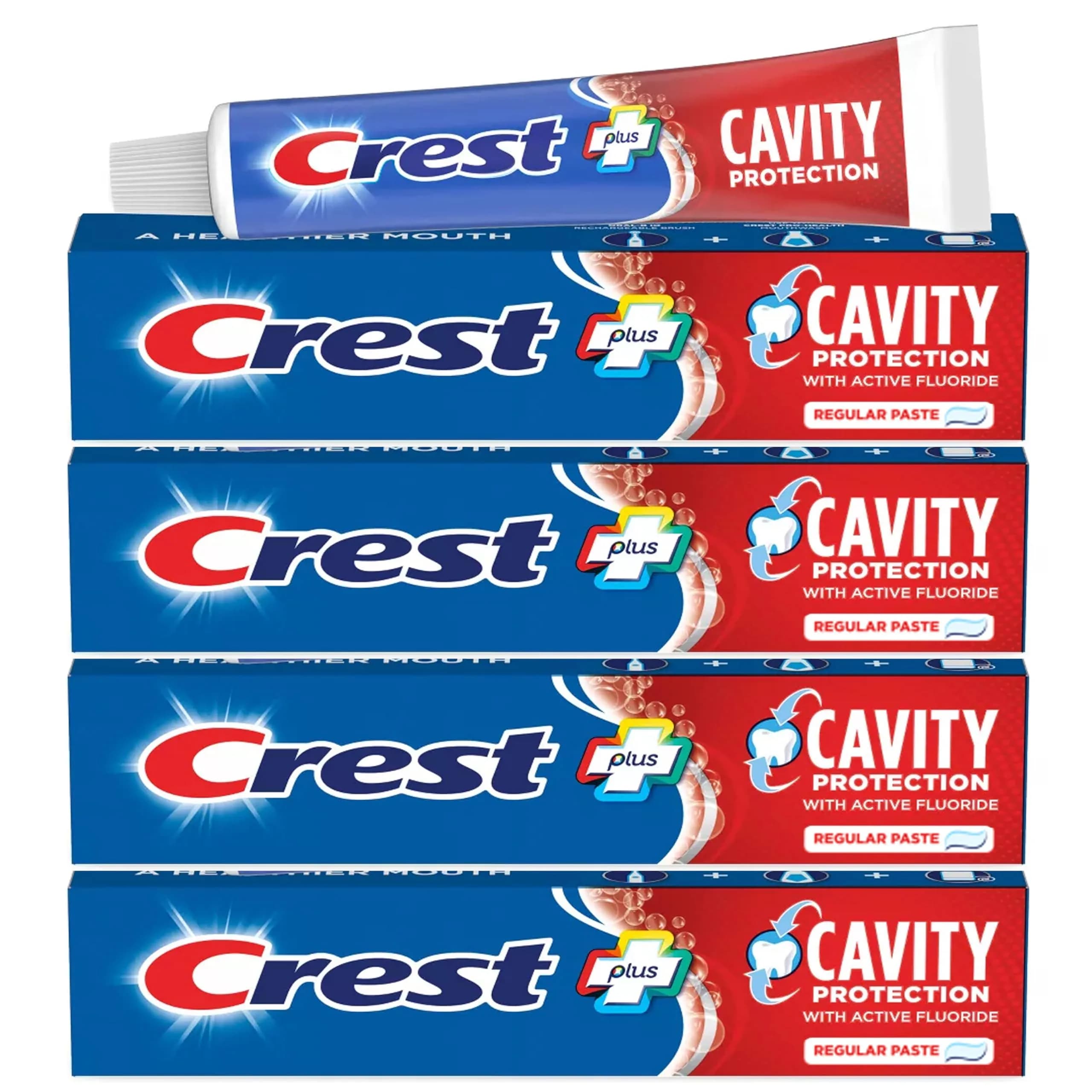Crest Cavity Protection Toothpaste Regular Mint 232ml (8.2 Fl Oz) | Fights Cavities & Freshens Breath — No Color