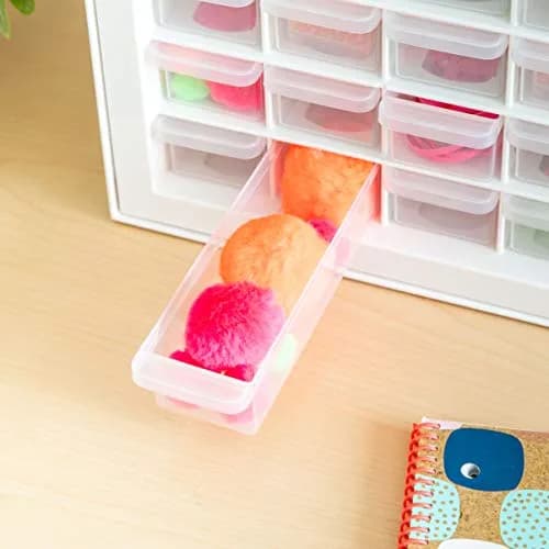 IRIS USA 64-Drawer Screw Organizer | Durable Plastic Hardware Storage in USA (7" L x 19.5" W x 15.5" H) thumbnail 6